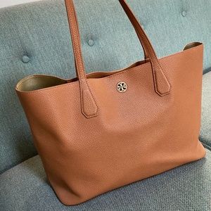 Tory Burch Pebbled Leather Large Tote